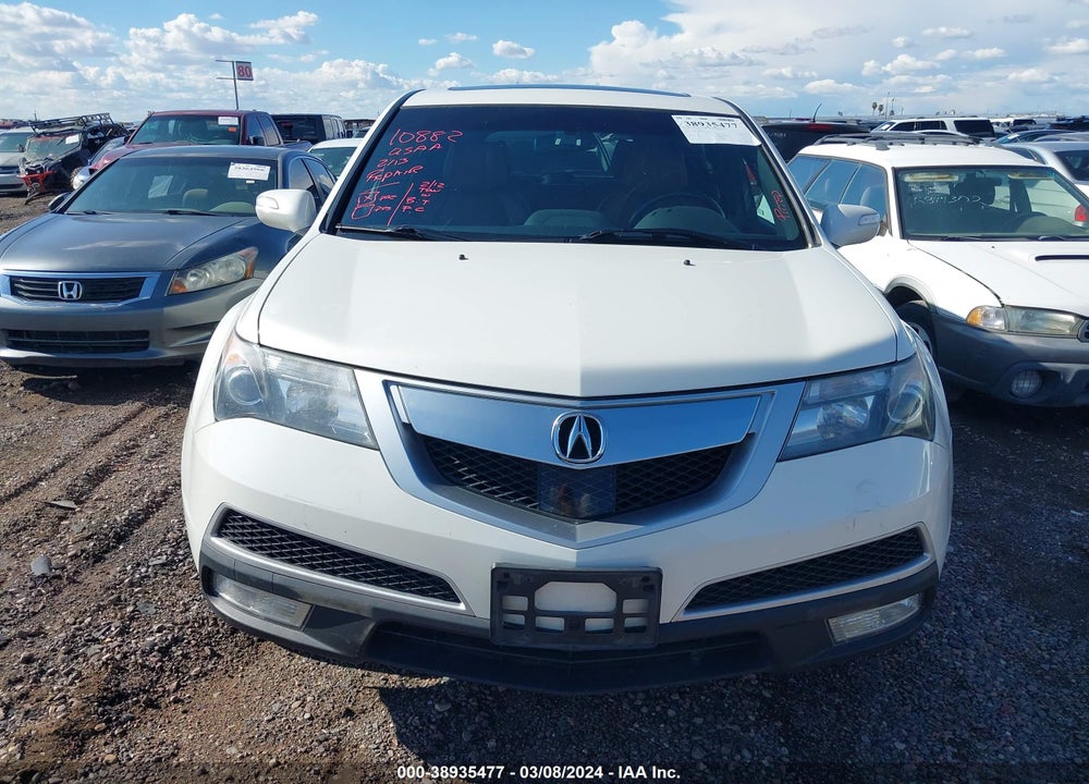 2013 ACURA MDX ADVANCE PACKAGE VIN: 2HNYD2H67DH522423