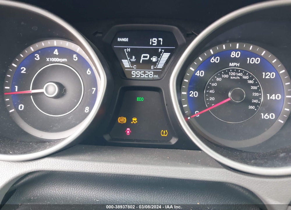 2014 HYUNDAI ELANTRA SPORT VIN: KMHDH4AH8EU071576