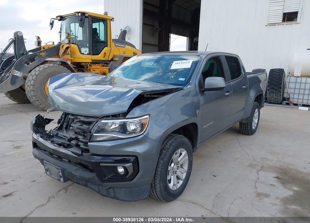 2021 CHEVROLET COLORADO 2WD SHORT BOX LT VIN: 1GCGSCEN6M1227563