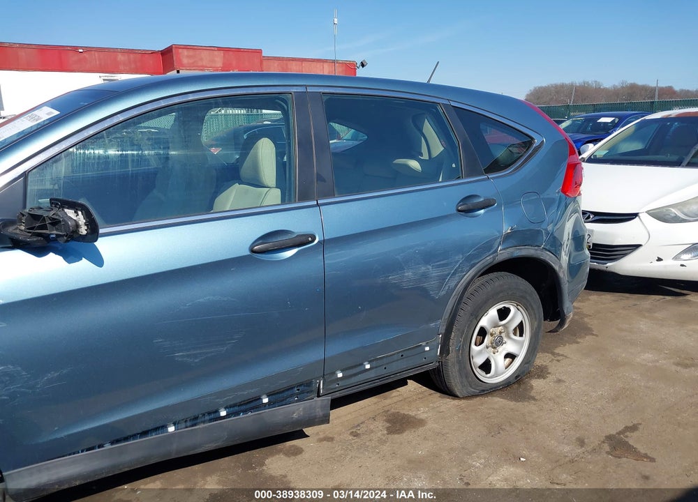 2015 HONDA CR-V LX VIN: 5J6RM4H35FL043266