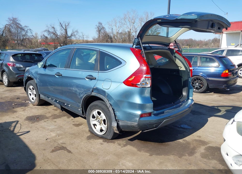 2015 HONDA CR-V LX VIN: 5J6RM4H35FL043266