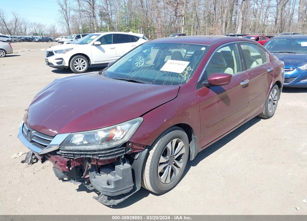 2013 HONDA ACCORD LX VIN: 1HGCR2F32DA057432