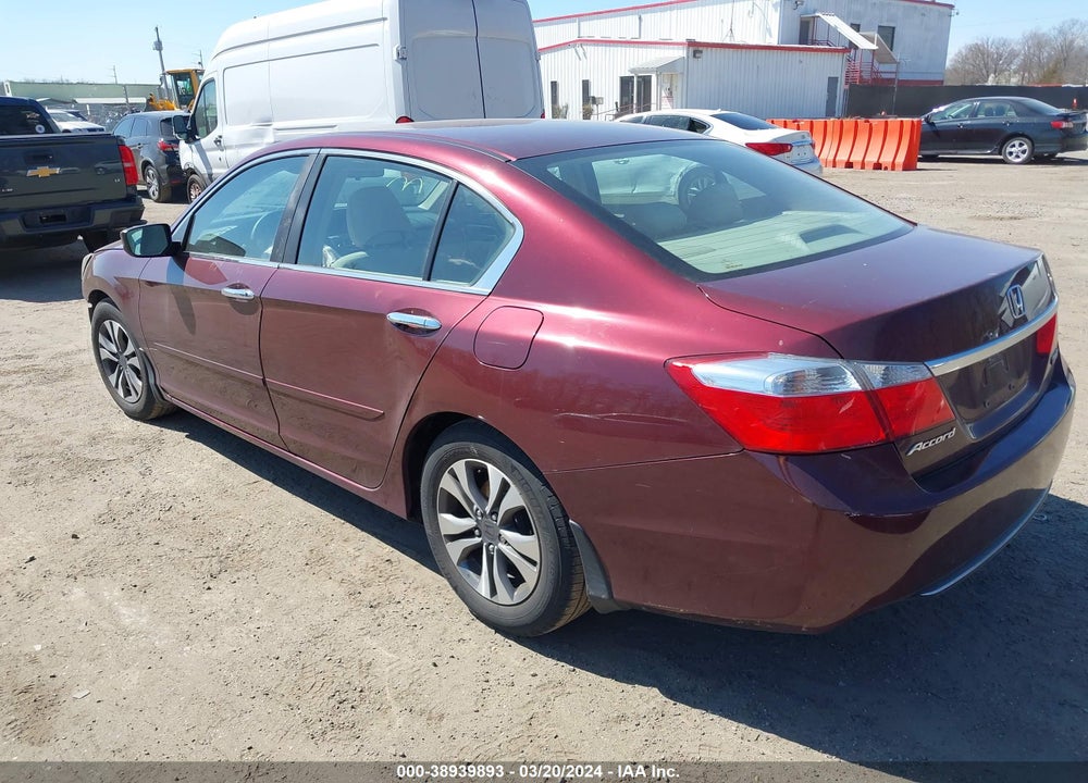 2013 HONDA ACCORD LX VIN: 1HGCR2F32DA057432