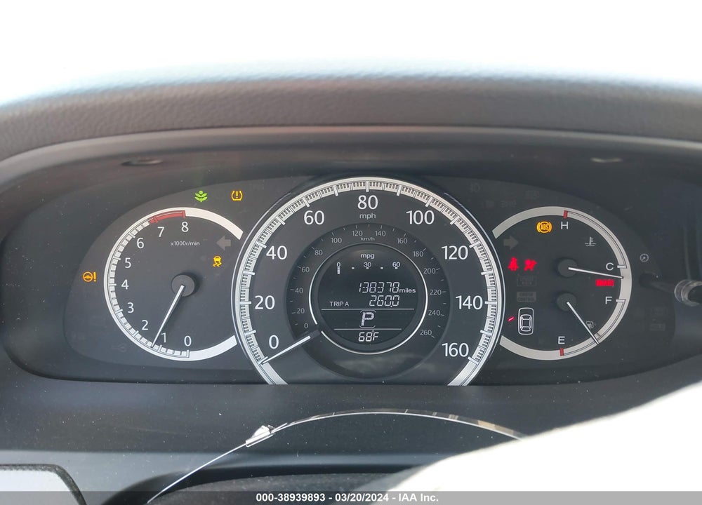 2013 HONDA ACCORD LX VIN: 1HGCR2F32DA057432