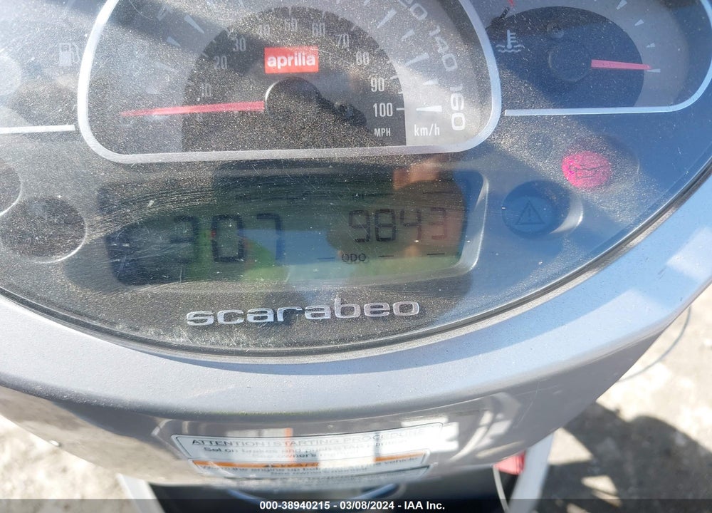 2009 APRILIA SCARABEO 200 VIN: ZD4RBC00X9J001011