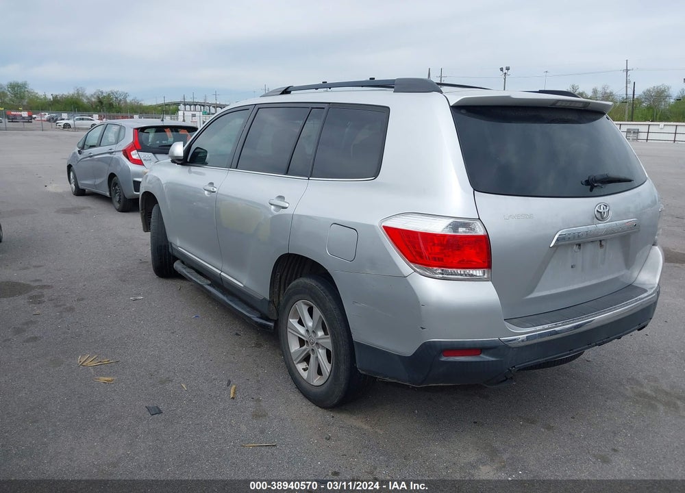 2013 TOYOTA HIGHLANDER BASE PLUS V6 VIN: 5TDZK3EH8DS110993