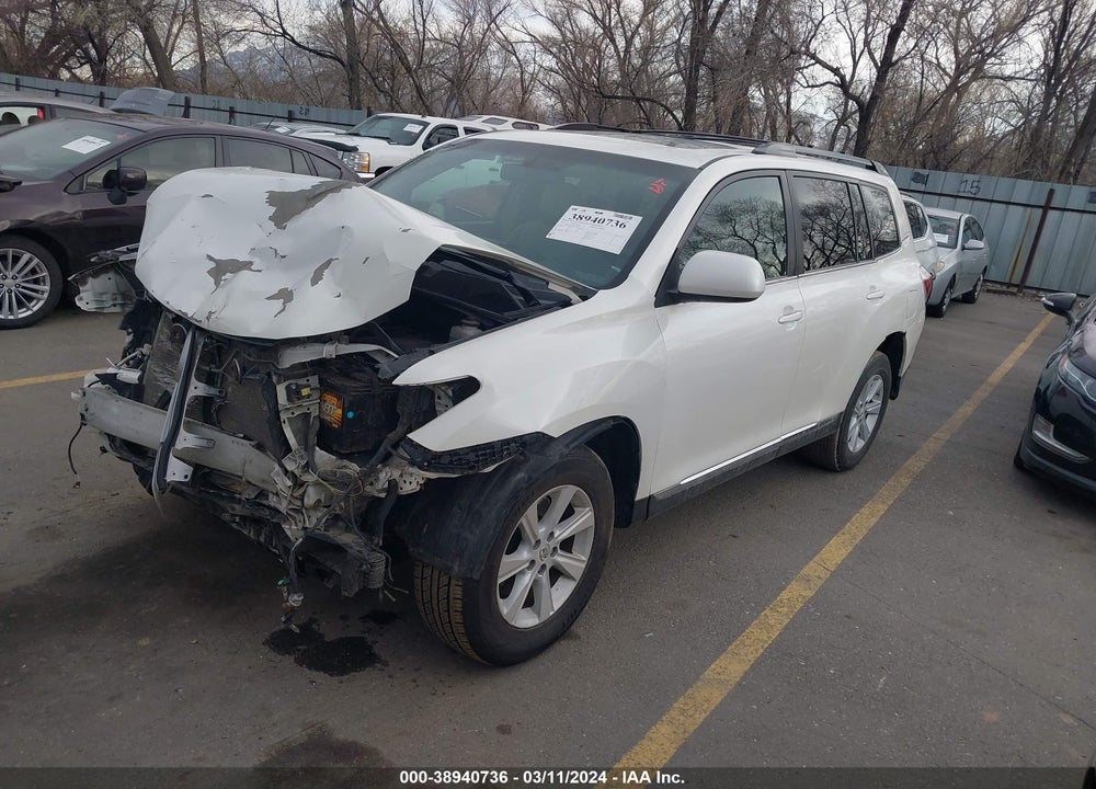 2013 TOYOTA HIGHLANDER SE V6 VIN: 5TDBK3EH5DS198693