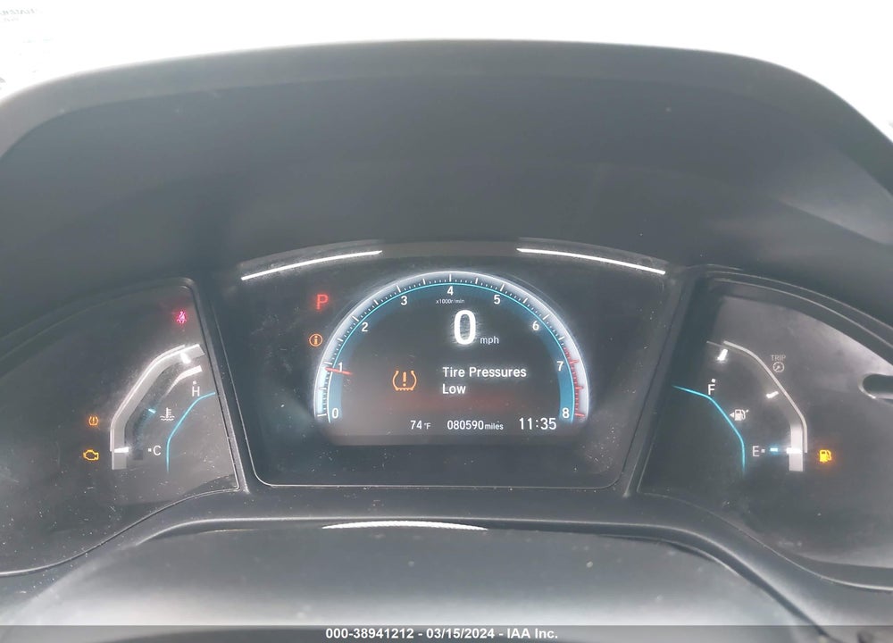 2019 HONDA CIVIC LX VIN: 19XFC2F63KE043184