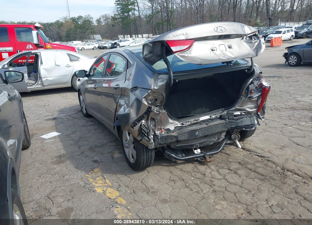 2013 HYUNDAI ELANTRA GLS VIN: 5NPDH4AE6DH307452