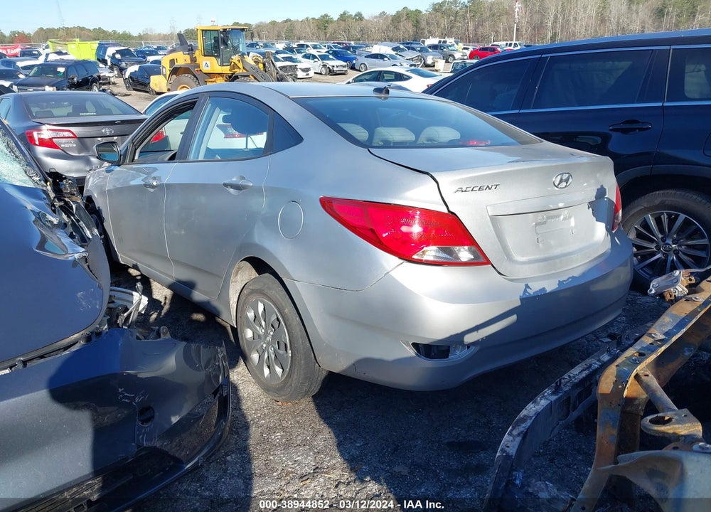 2017 HYUNDAI ACCENT SE VIN: KMHCT4AE3HU306213