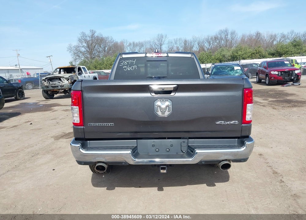 2020 RAM 1500 BIG HORN QUAD CAB 4X4 6'4 BOX VIN: 1C6SRFBT7LN268034