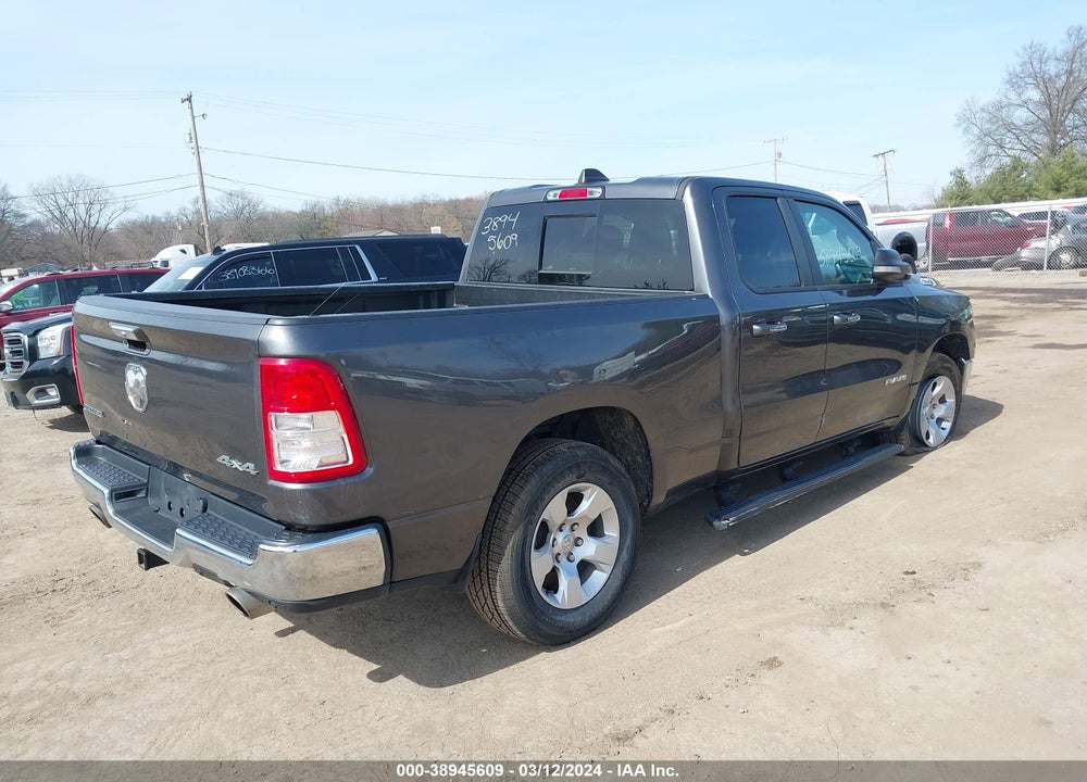 2020 RAM 1500 BIG HORN QUAD CAB 4X4 6'4 BOX VIN: 1C6SRFBT7LN268034