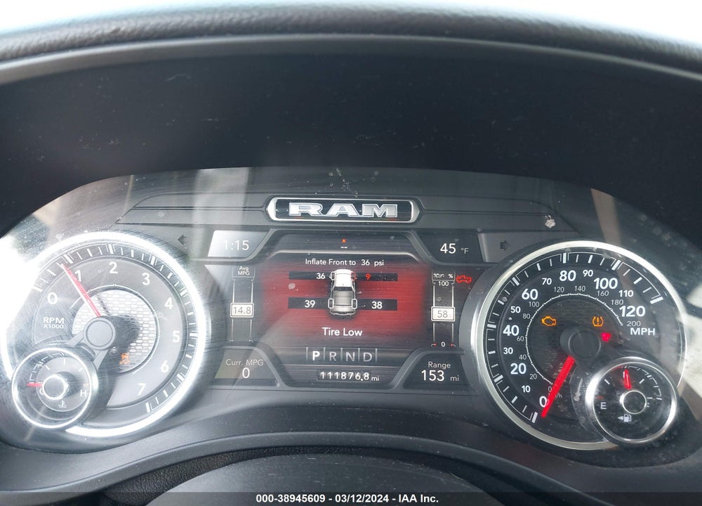 2020 RAM 1500 BIG HORN QUAD CAB 4X4 6'4 BOX VIN: 1C6SRFBT7LN268034