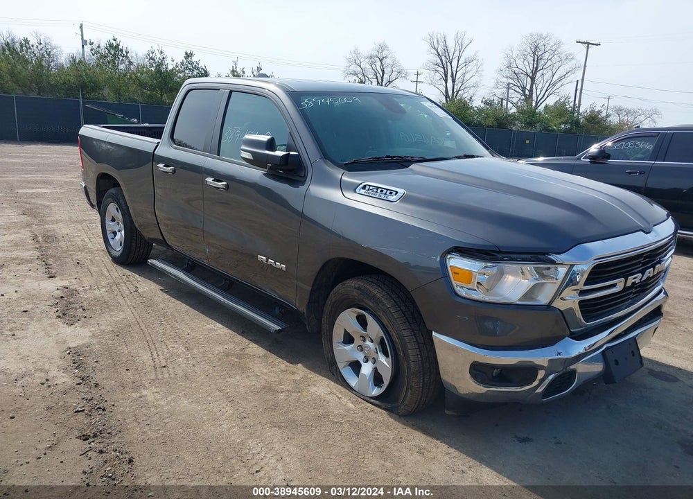 2020 RAM 1500 BIG HORN QUAD CAB 4X4 6'4 BOX VIN: 1C6SRFBT7LN268034