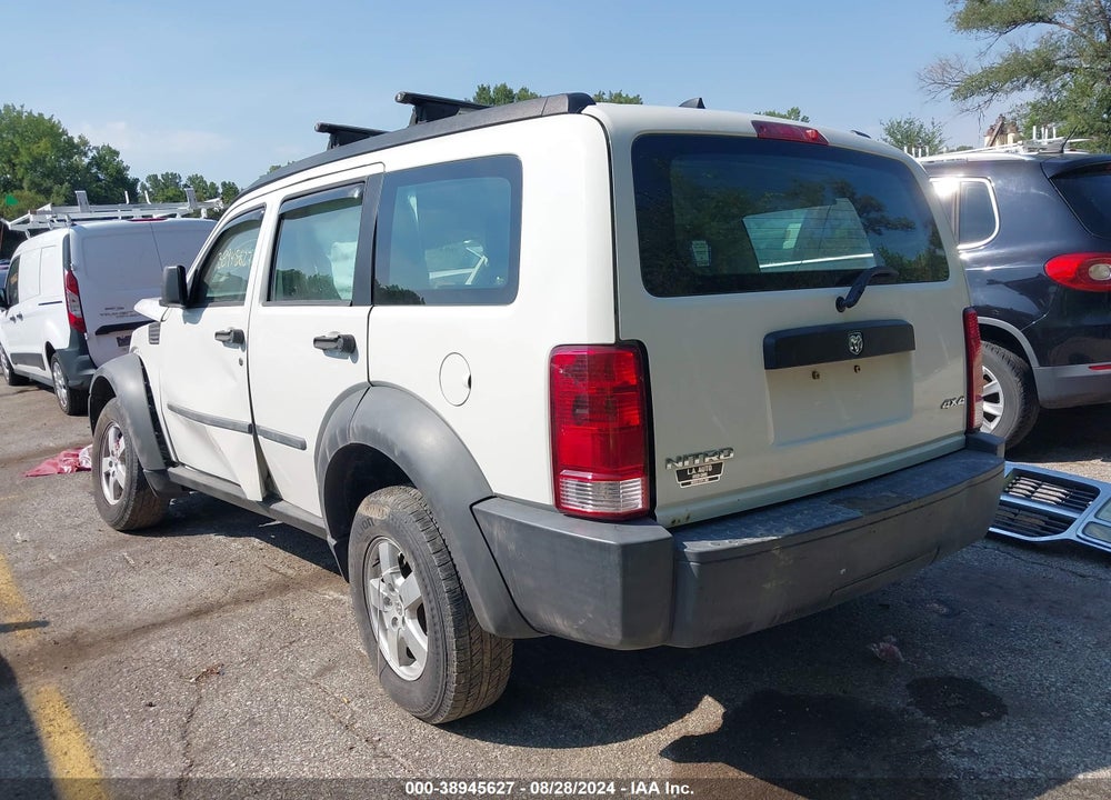 2007 DODGE NITRO VIN: 1D8GU28K97W643251
