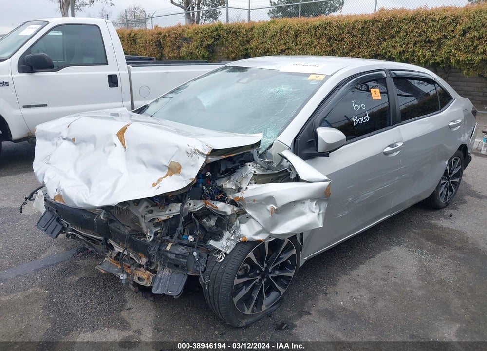 2019 TOYOTA COROLLA LE VIN: 2T1BURHE3KC171674