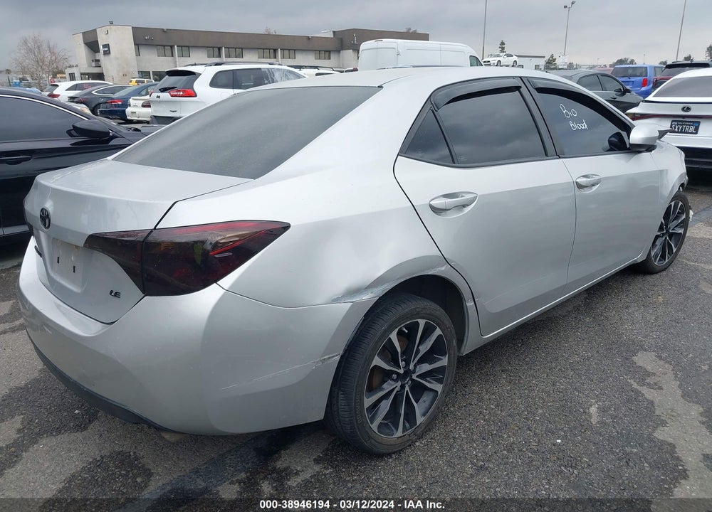 2019 TOYOTA COROLLA LE VIN: 2T1BURHE3KC171674