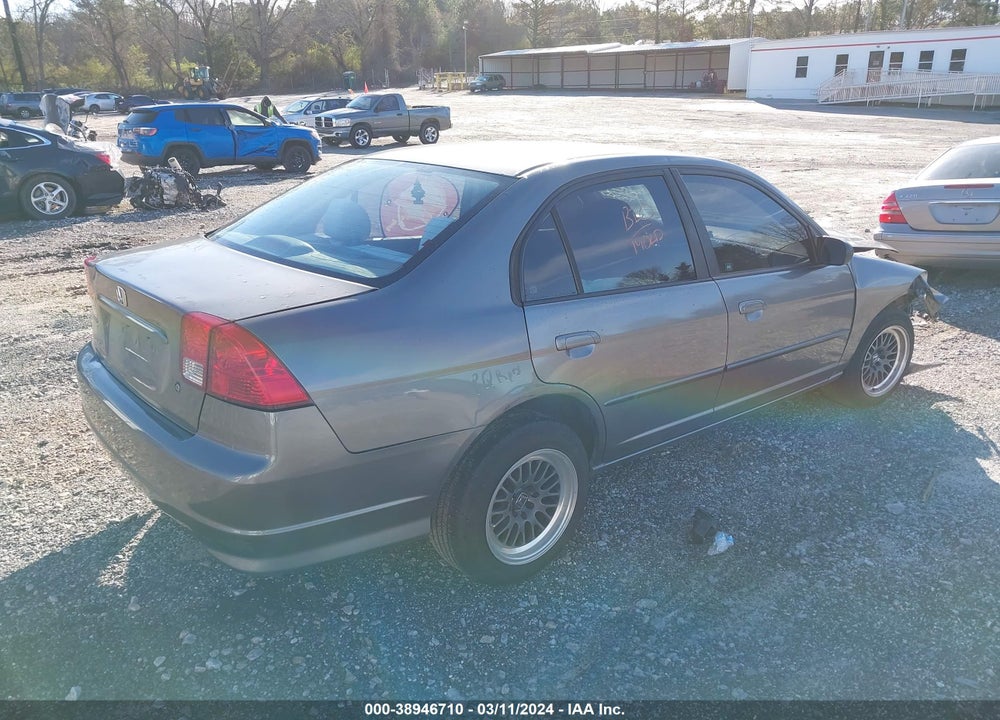2005 HONDA CIVIC VIN: 2HGES15545H628254