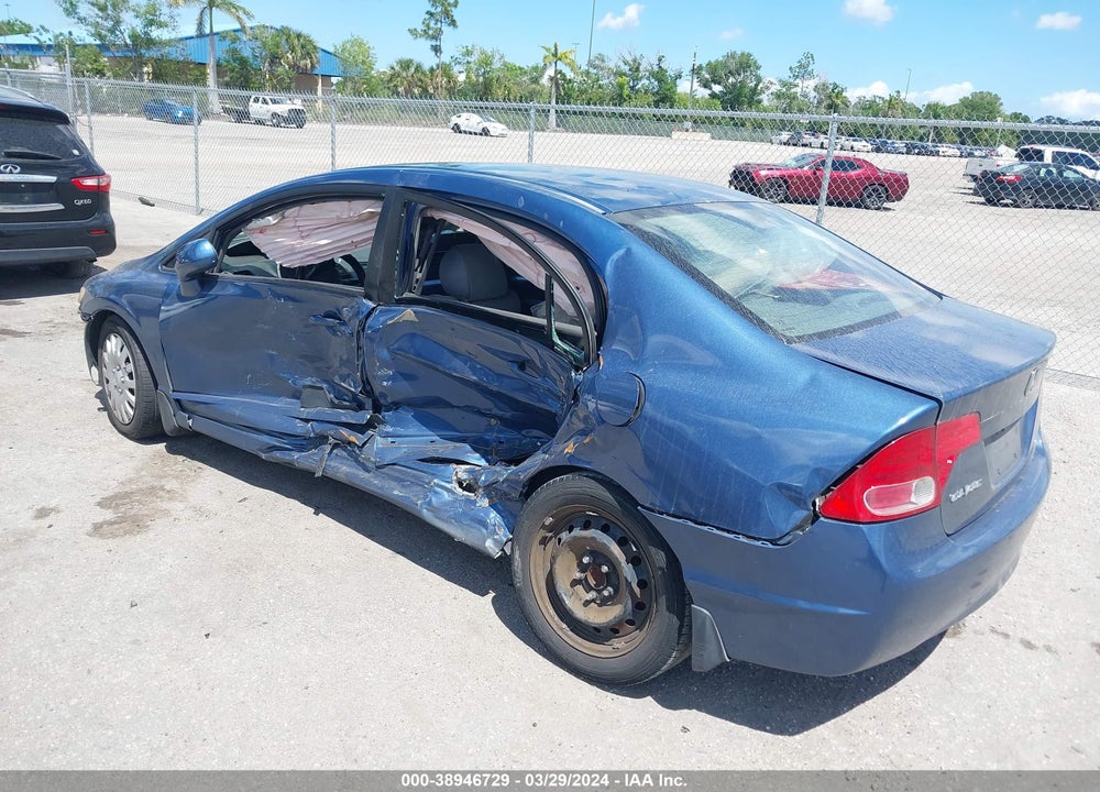 2007 HONDA CIVIC LX VIN: 1HGFA16517L101817