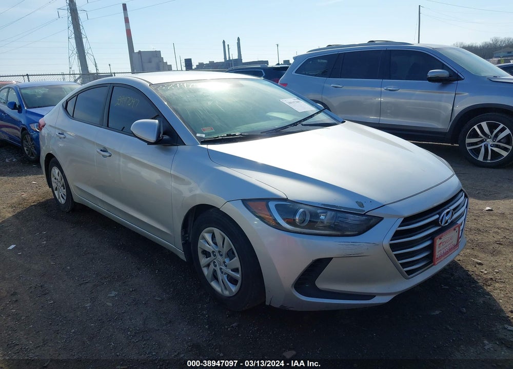 2017 HYUNDAI ELANTRA SE VIN: 5NPD74LF0HH193348