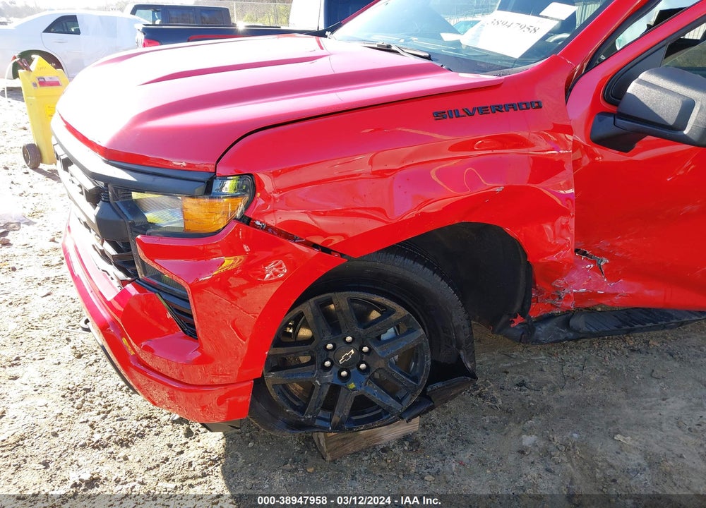 2022 CHEVROLET SILVERADO 1500 4WD SHORT BED CUSTOM VIN: 1GCPDBEKXNZ534845