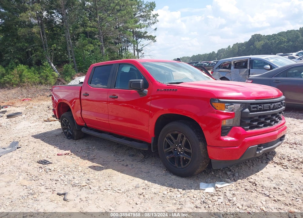 2022 CHEVROLET SILVERADO 1500 4WD SHORT BED CUSTOM VIN: 1GCPDBEKXNZ534845