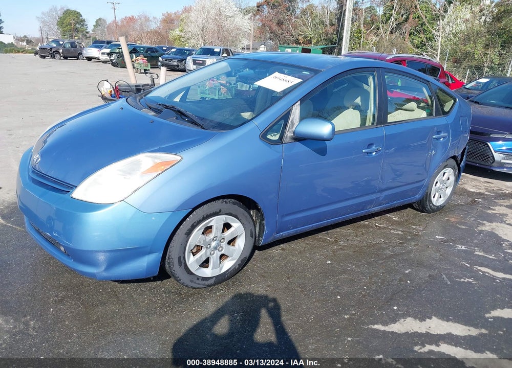 2005 TOYOTA PRIUS VIN: JTDKB20U757029866