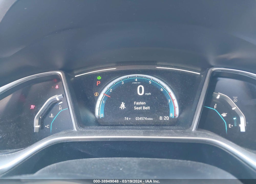 2019 HONDA CIVIC EX VIN: 19XFC1F36KE216373
