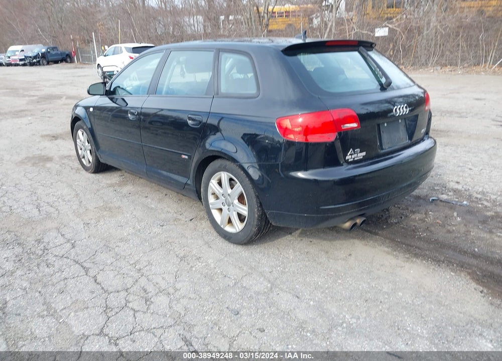 2007 AUDI A3 2.0T VIN: WAUHF78P97A009373