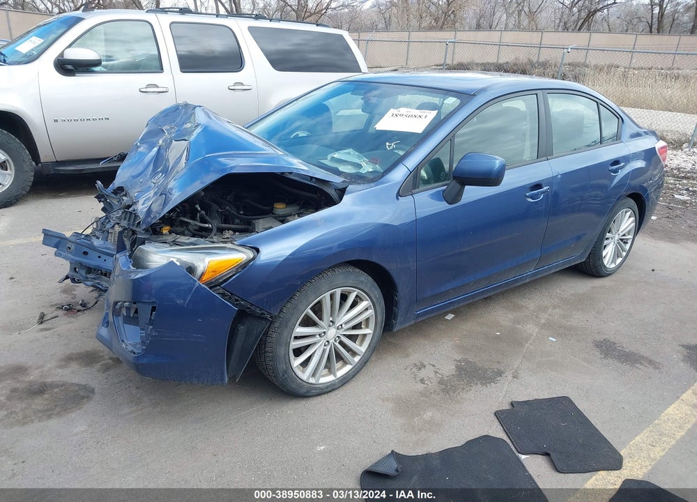 2012 SUBARU IMPREZA VIN: JF1GJAF62CH007301