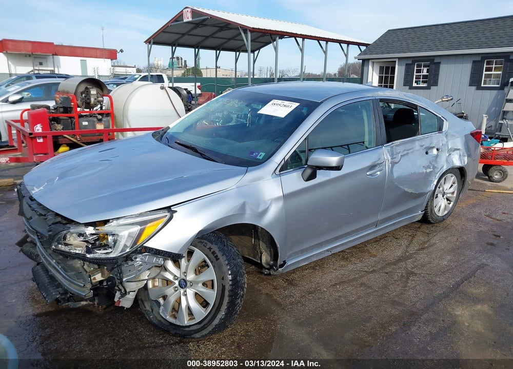 2016 SUBARU LEGACY 2.5I PREMIUM VIN: 4S3BNAC61G3055792