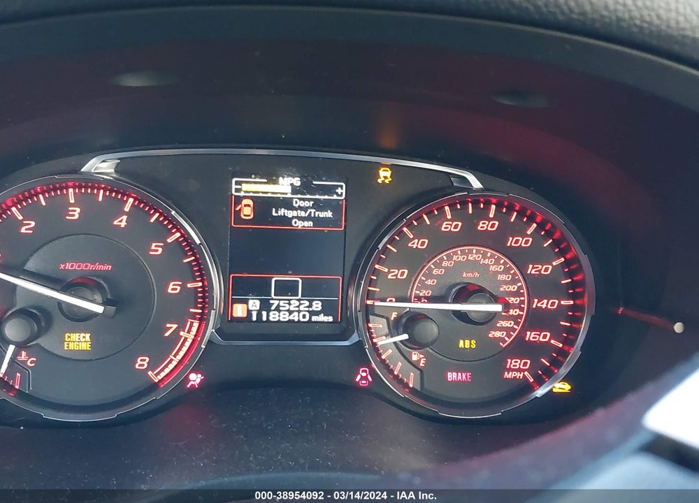 2017 SUBARU WRX PREMIUM VIN: JF1VA1E61H9828304