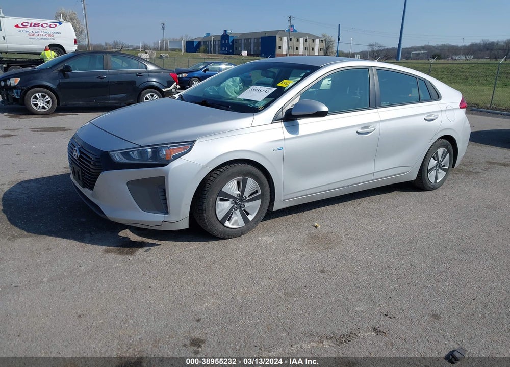 2017 HYUNDAI IONIQ HYBRID BLUE VIN: KMHC65LC2HU057492