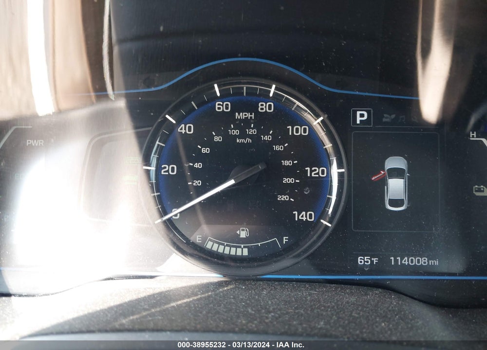 2017 HYUNDAI IONIQ HYBRID BLUE VIN: KMHC65LC2HU057492