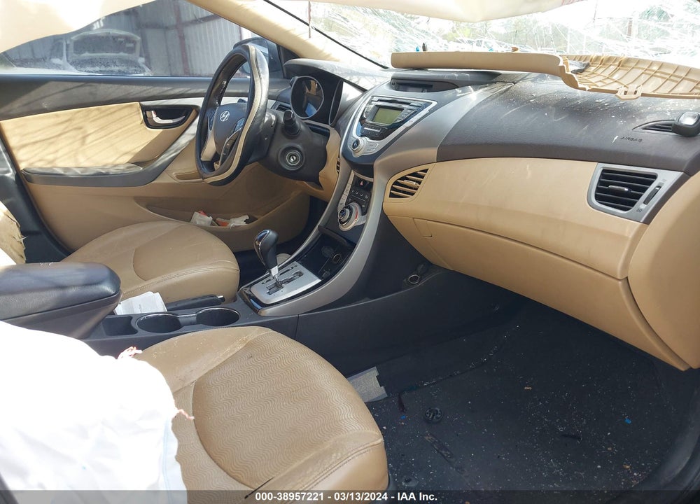 2012 HYUNDAI ELANTRA VIN: KMHDH4AEXCU321838