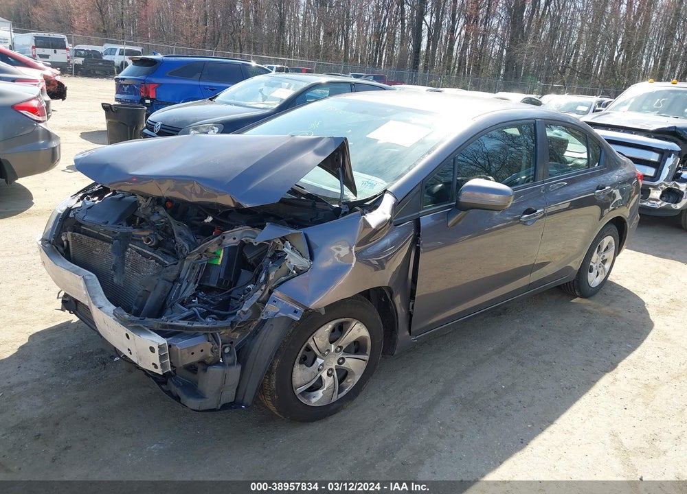 2015 HONDA CIVIC LX VIN: 19XFB2F57FE114564