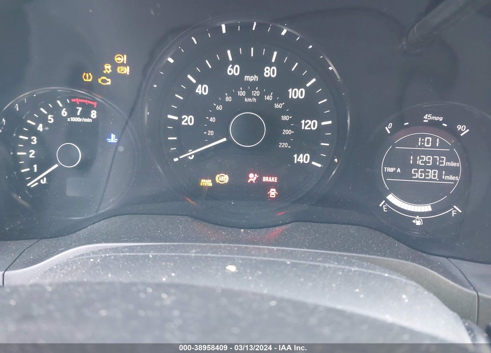 2017 HONDA HR-V EX-L VIN: 3CZRU5H76HM715619