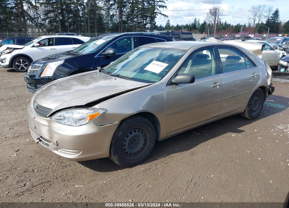 2002 TOYOTA CAMRY LE VIN: JTDBE32K220073366