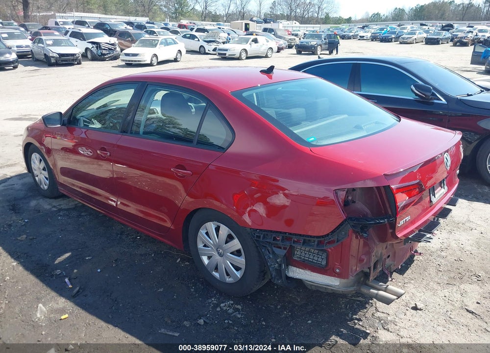2016 VOLKSWAGEN JETTA 1.4T S VIN: 3VW267AJ7GM408667