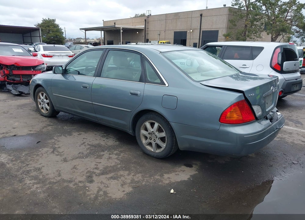 2001 TOYOTA AVALON XLS W/BUCKET SEATS VIN: 4T1BF28B51U148949