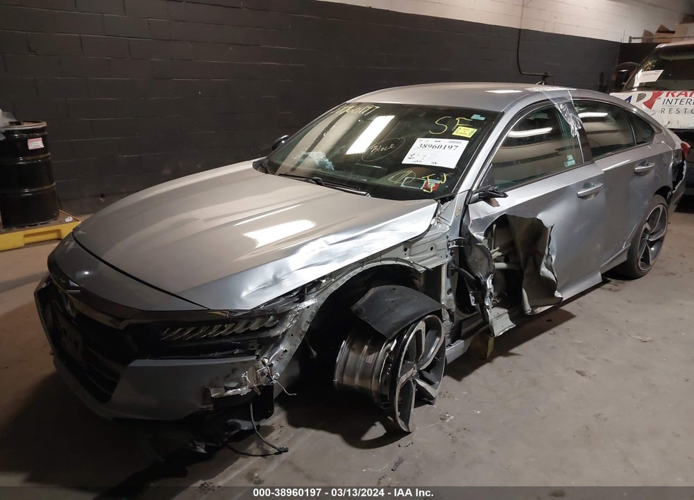 2022 HONDA ACCORD SPORT VIN: 1HGCV1F31NA040483