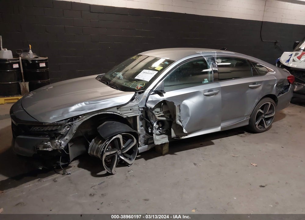 2022 HONDA ACCORD SPORT VIN: 1HGCV1F31NA040483