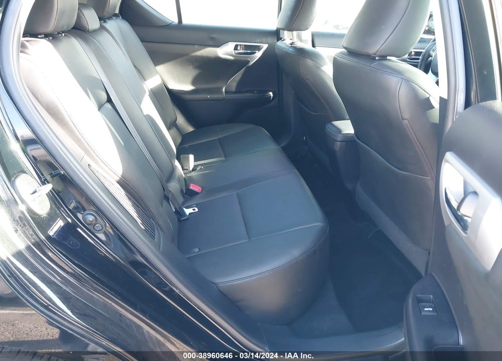 2012 LEXUS CT 200H PREMIUM VIN: JTHKD5BH5C2099726