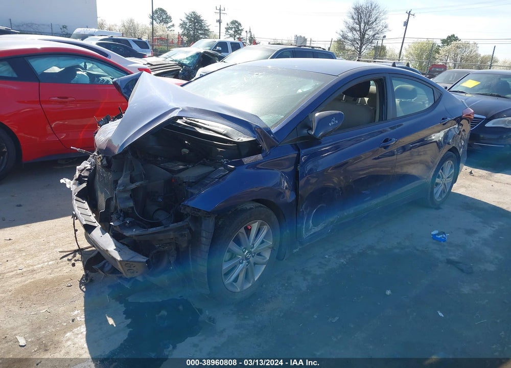 2015 HYUNDAI ELANTRA VIN: 5NPDH4AE8FH641307