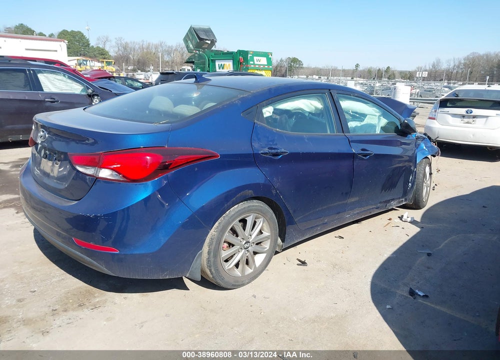 2015 HYUNDAI ELANTRA VIN: 5NPDH4AE8FH641307