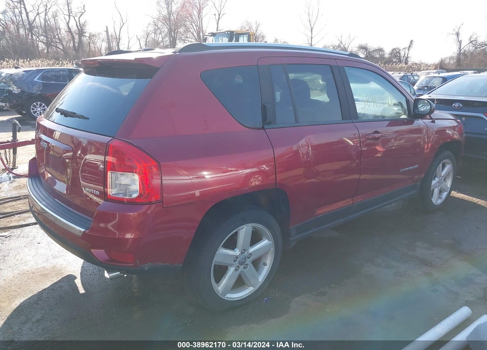2012 JEEP COMPASS LIMITED VIN: 1C4NJDCB8CD620051