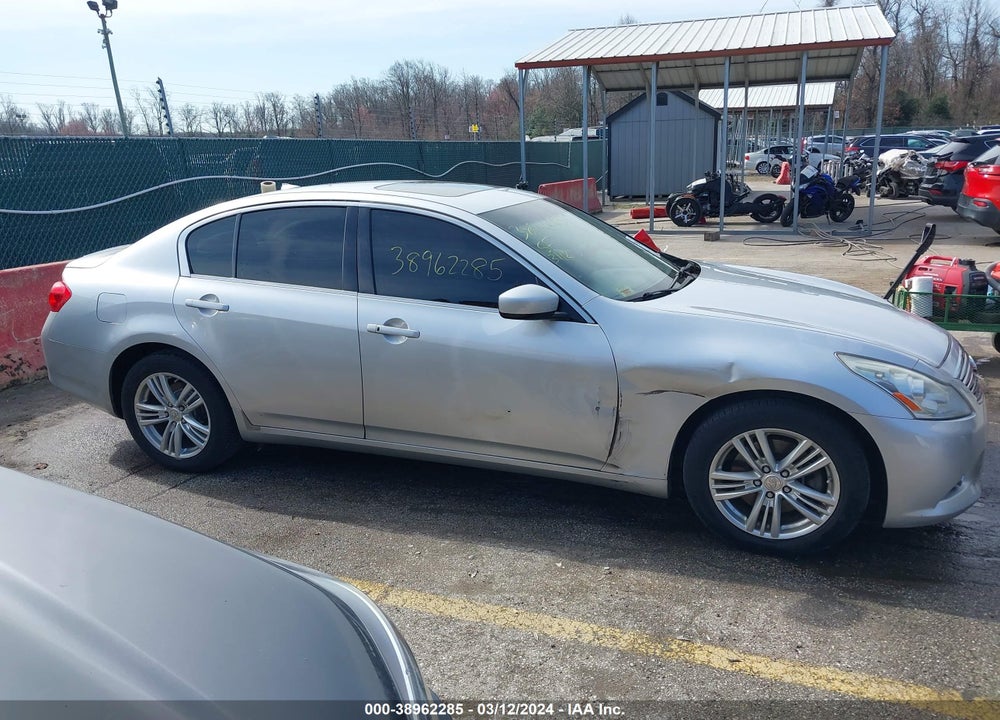 2010 INFINITI G37X VIN: JN1CV6ARXAM460133