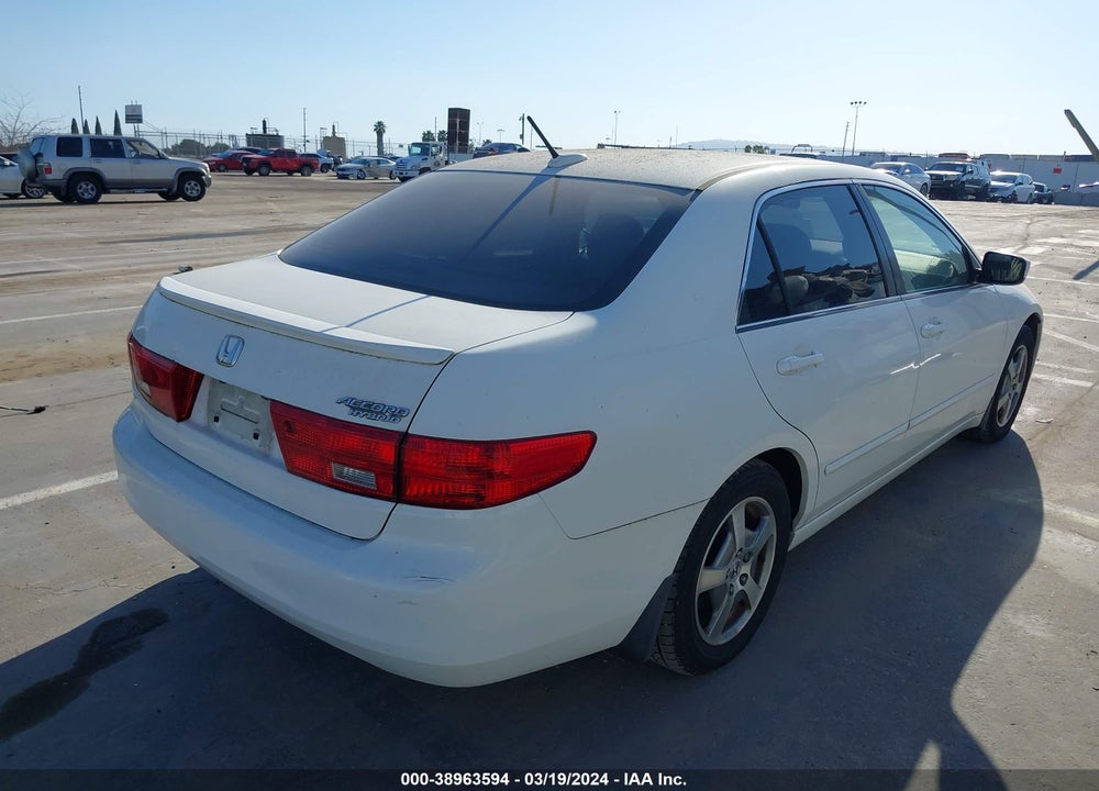 2005 HONDA ACCORD HYBRID IMA VIN: JHMCN364X5C002160