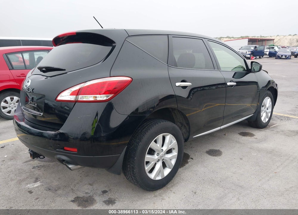 2013 NISSAN MURANO S VIN: JN8AZ1MU0DW211526