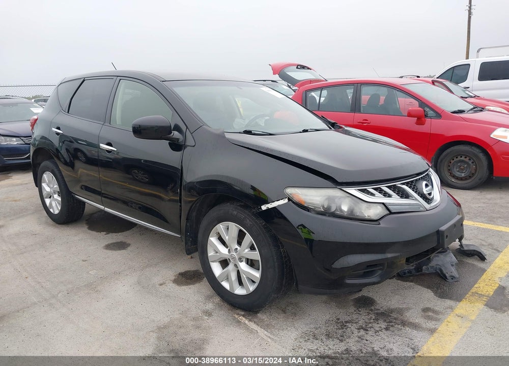 2013 NISSAN MURANO S VIN: JN8AZ1MU0DW211526